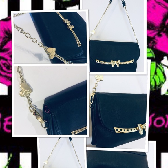 Betsy Johnson Shoulder Bag Handbag Satchel 💝 - Picture 2 of 8